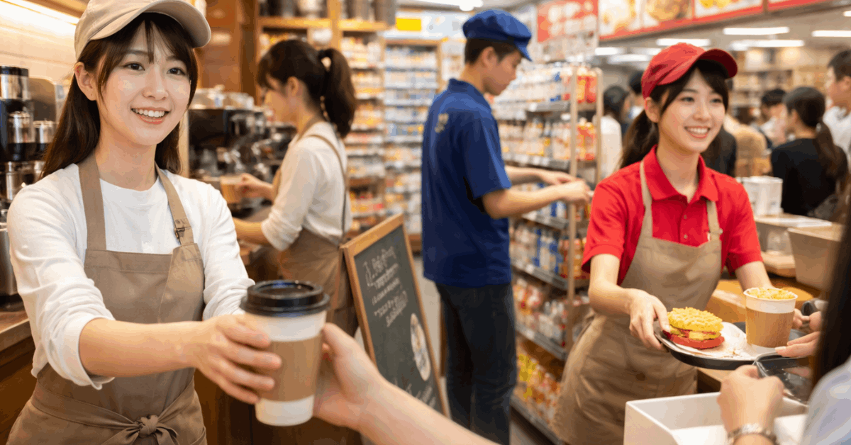 日本のアルバイト:学生が小売業やサービス業で得る収入と経験を探る